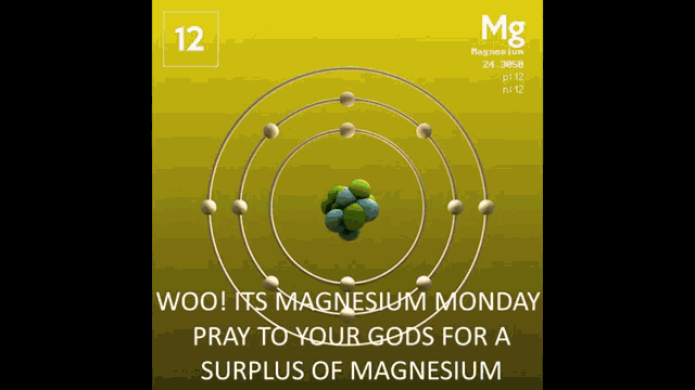 Magnesium Monday GIF - Magnesium Monday Magnesium Monday GIFs