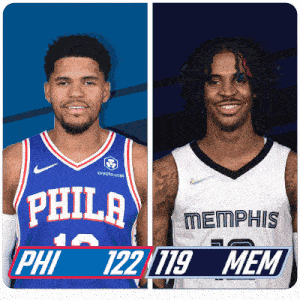 Philadelphia 76ers (122) Vs. Memphis Grizzlies (119) Post Game GIF - Nba Basketball Nba 2021 GIFs
