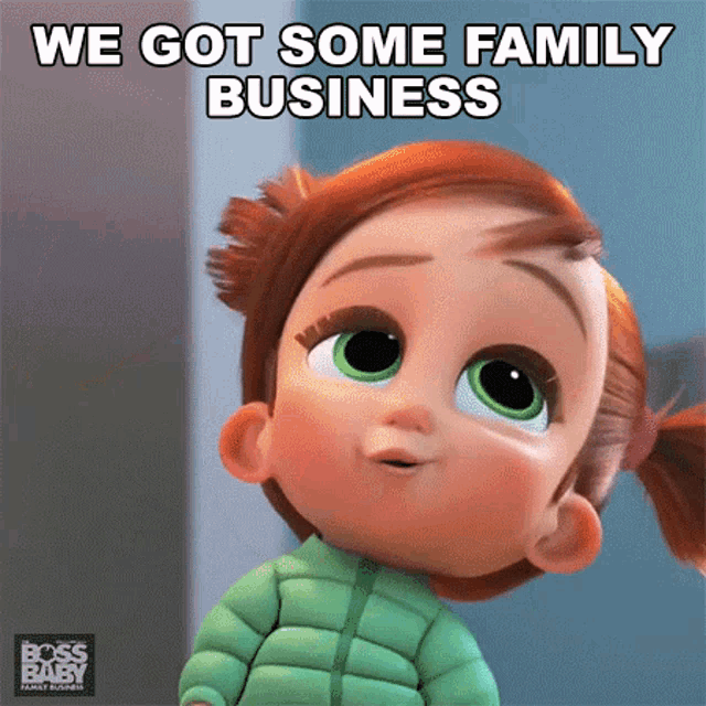 We Got Some Family Business Tina Templeton GIF - We Got Some Family Business Tina Templeton The Boss Baby Family Business GIFs