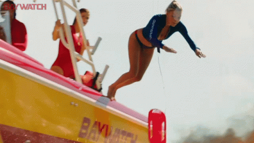 Jump Into Water Kelly Rohrbach GIF - Jump Into Water Kelly Rohrbach Cj Parker GIFs