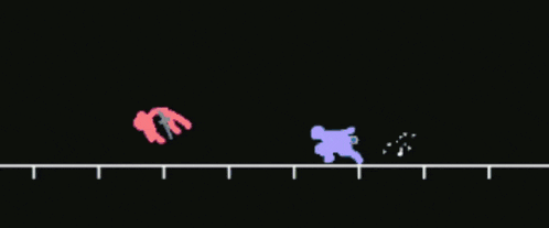 a black background with a white line and a bunch of colorful lines