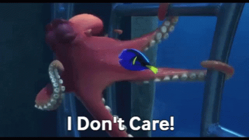 Finding Dory Hank GIF - Finding Dory Hank I Dont Care GIFs