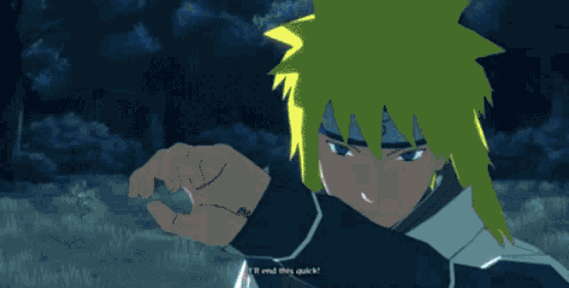 a video game character says " i 'll end this quickly "