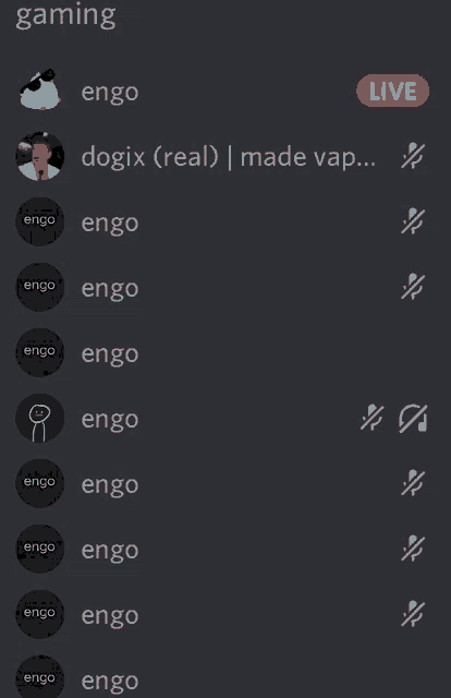 a screenshot of a discord server with the name engo on it