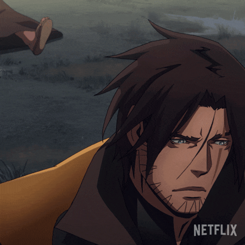 a close up of a cartoon character with netflix written on the bottom