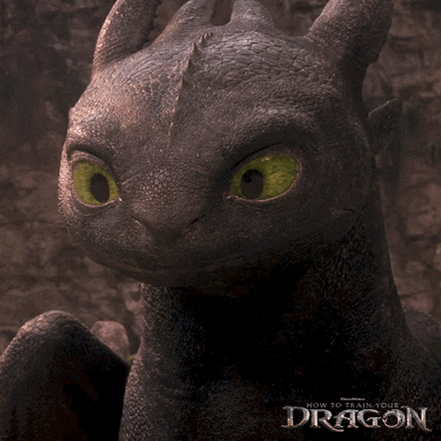 toothless from how to train your dragon is shown in a close up