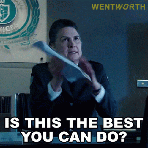 Is This The Best You Can Do Joan Ferguson GIF - Is This The Best You Can Do Joan Ferguson Wentworth GIFs