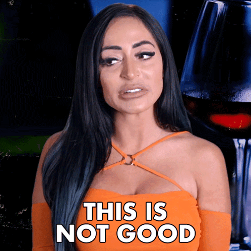 This Is Not Good Angelina Pivarnick GIF - This Is Not Good Angelina Pivarnick Jersey Shore Family Vacation GIFs