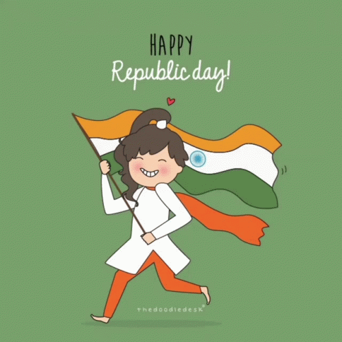 Republic Day The Doodle Desk GIF - Republic Day The Doodle Desk Happy Republic Day GIFs