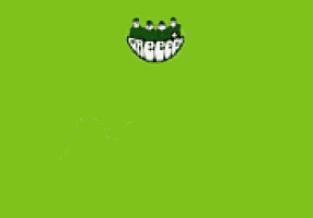 a group of people are standing next to each other with the word green in the middle