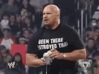 Stone Cold Drink GIF - Stone Cold Drink Wwe GIFs