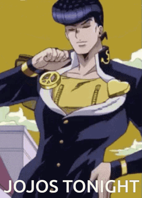 a poster of jojos tonight with a picture of a man