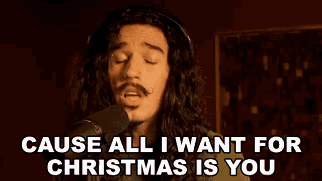Cause All I Want For Christmas Is You Anthony Vincent GIF - Cause All I Want For Christmas Is You Anthony Vincent Ten Second Songs GIFs