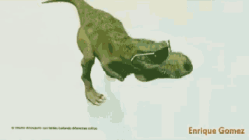 enrique gomez wrote a book about dinosaurs with a picture of a dinosaur