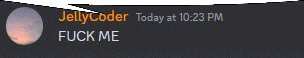 jellycoder today at 10:23 pm fuck me on a dark background