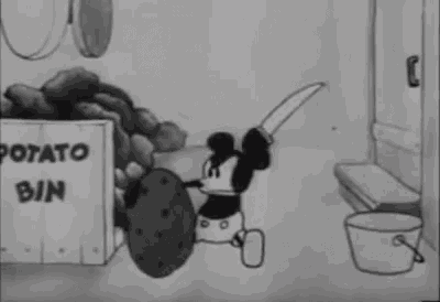 Mickey Mouse Potato GIF - Mickey Mouse Potato Slice GIFs