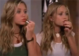 Olsen Twins Lipstick GIF - Olsen Twins Lipstick Head Tilt GIFs