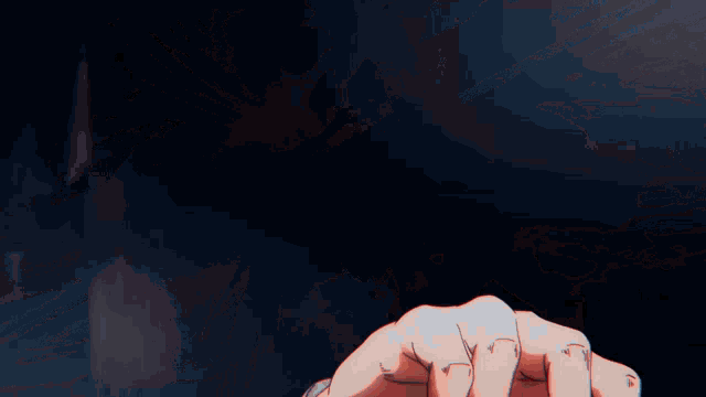 a close up of a person 's hand with their fingers crossed