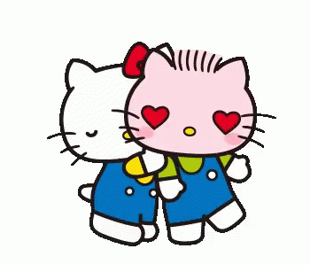 Hello Kitty Kiss GIF - Hello Kitty Kiss Blush GIFs
