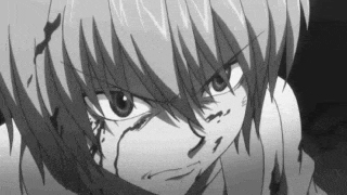 a close up of a person 's face with blood coming out of it .