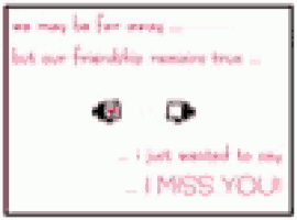 a blurred image of a quote that says i miss you