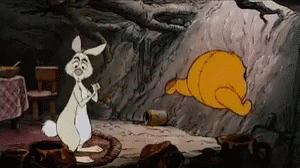 Stuck Rabbit GIF - Stuck Rabbit Winnie The Pooh GIFs