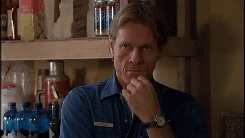 a man wearing a sheriff 's badge and a name tag that says " scott "