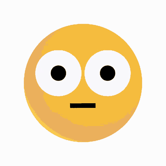 a yellow smiley face with a black line going through it