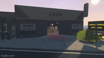 a pawn shop with a sign that says cupful tonight