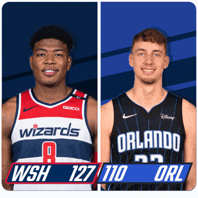 two basketball players from the wizards and orlando