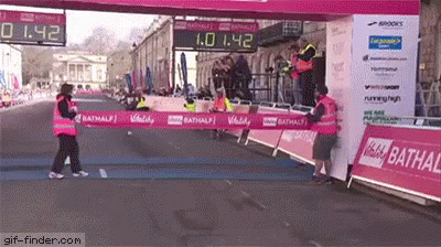 бег финиш фейл падение GIF - Running Race Finish GIFs