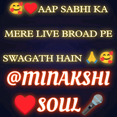 a poster that says aap sabhi ka mere live broad pe
