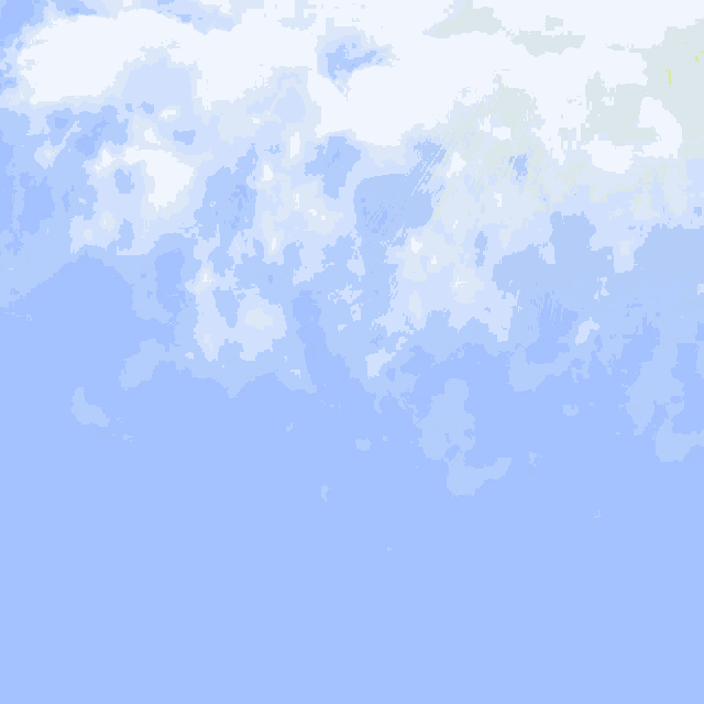 a blue sky with white clouds and the word ndri graphic designer