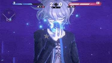 a screenshot of a video game shows a character with a score of 2 to 8