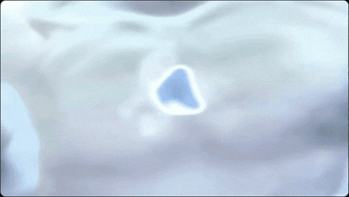 a close up of a person 's face in a pool of water