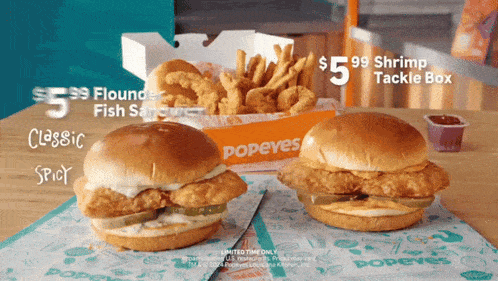 Popeyes Seafood GIF - Popeyes Seafood Shrimp Tackle Box GIFs