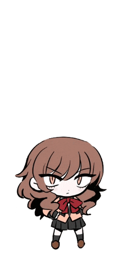 a drawing of a girl with long brown hair