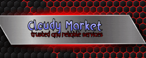 a banner that says cloudy market trusted and reliable services on it