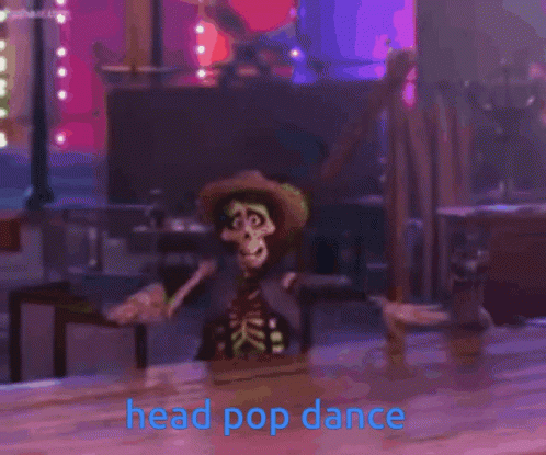 Coco Dance Skeleton GIF - Coco Dance Skeleton Head Pop Dance GIFs