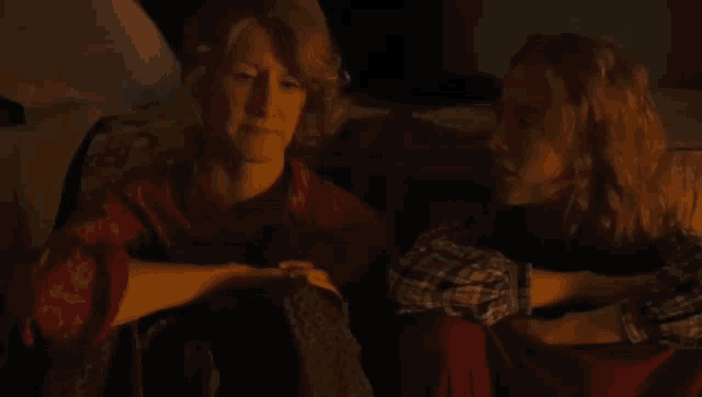 two women sitting on a couch with the words " i 'm angry nearly every day of my life "