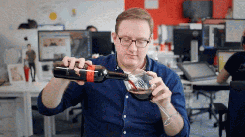 At Work Wine Day GIF - At Work Wine Day GIFs