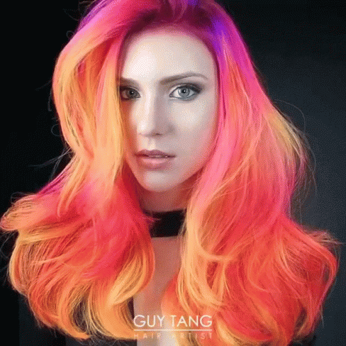 Glow In The Dark Hair GIF - Colored Hair Glow Neon GIFs