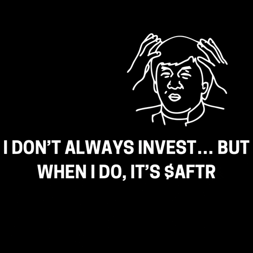 a drawing of a man holding his head with the words i don t always invest but