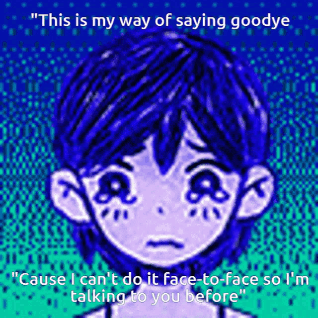a drawing of a girl with the words " this is my way of saying goodbye " on top