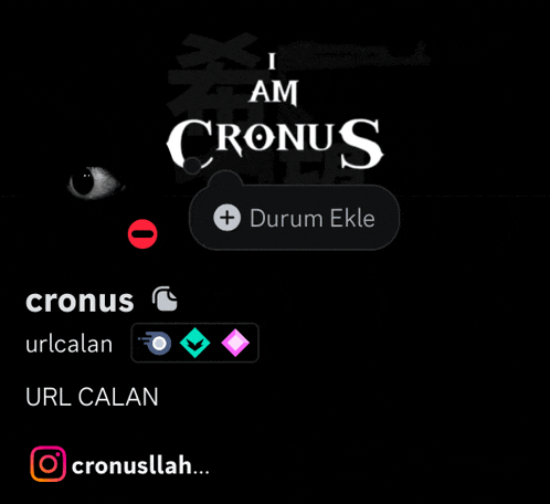 a black background with the words i am cronus written on it