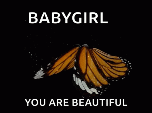 You Are Beautiful Butterfly GIF - You Are Beautiful Butterfly Baby Girl GIFs