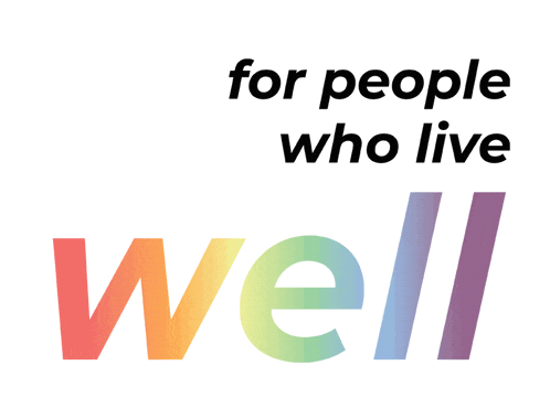 a white background with the words " for people who live well " on it