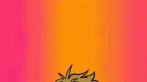 a cartoon of a boy wearing a green scarf and a green shirt with a surprised look on his face .