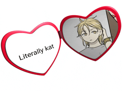 a heart shaped mirror with a picture of a girl and the words literally kat