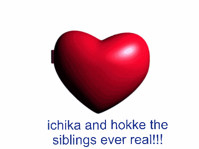 a couple of heart shaped buttons with the words ichika and hokke the siblings ever real